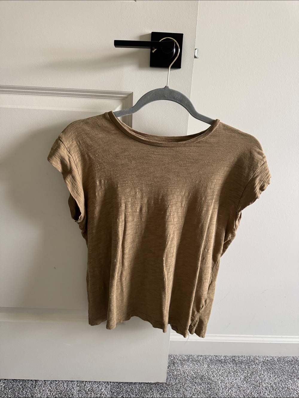 Madewell Women's Short-Sleeve Tee in Khaki Brown